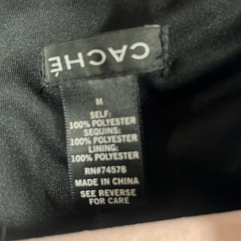 Cache Sequins Stretch Cocktail Dress. Comfy. - image 4